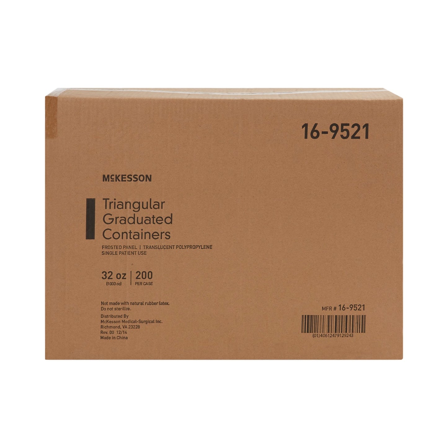 CONTAINER, SPECIMEN TRIANGULARGRAD 32OZ/1000CC