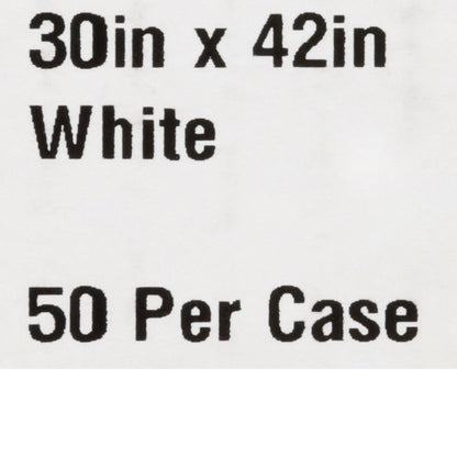 GOWN, EXAM T/P/T WHT 30X42
