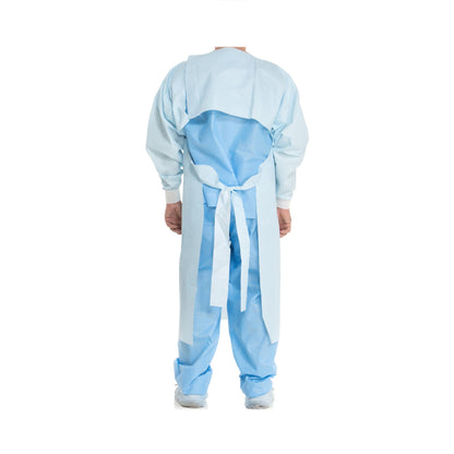 GOWN, CHEMO OPEN BACK/OVER HEAD F739-12 UNIV