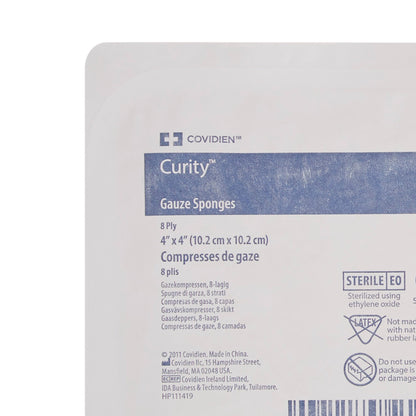 SPONGE, GAUZE 8PLY STR 4"X4"
