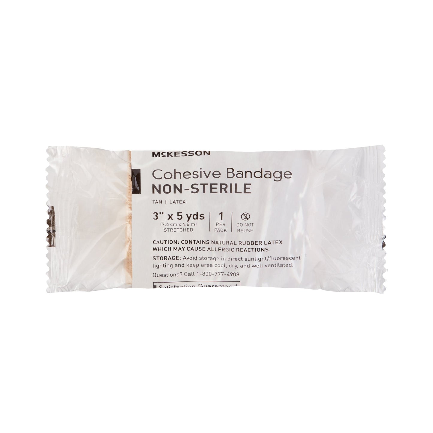 BANDAGE, COHESIVE N/S TAN 3"