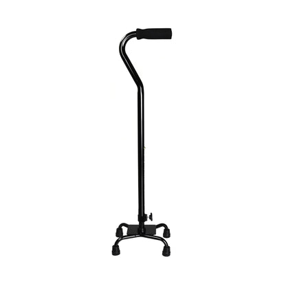 CANE, QUAD/SM BASE STEEL BLK