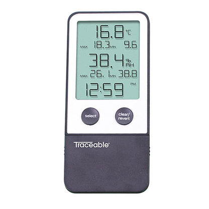 THERMOMETER TRACE DIG COMBOTHERMOM/CLOCK/HUMIDITY MONITOR