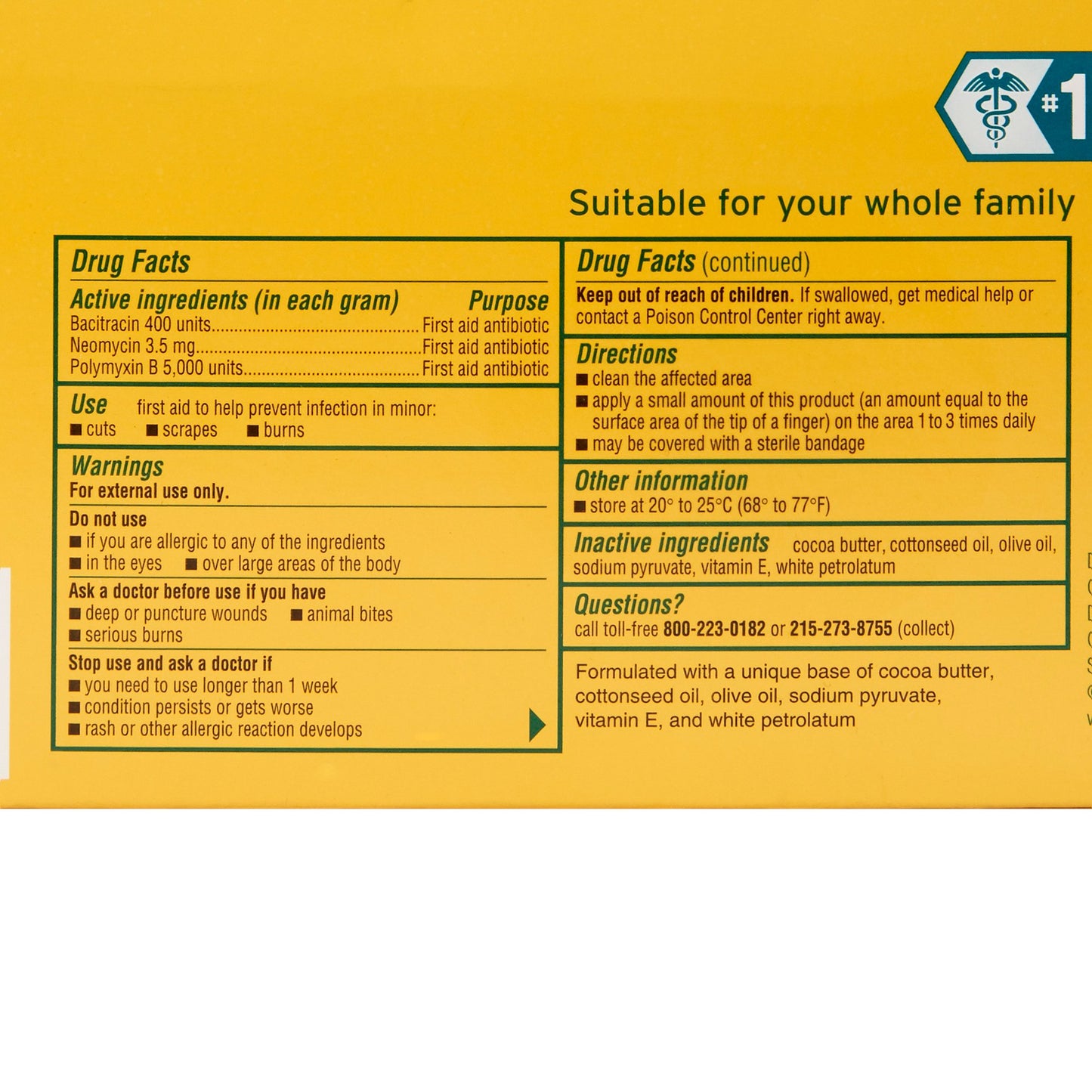 NEOSPORIN, OINT FOIL PK 0.9GRAM