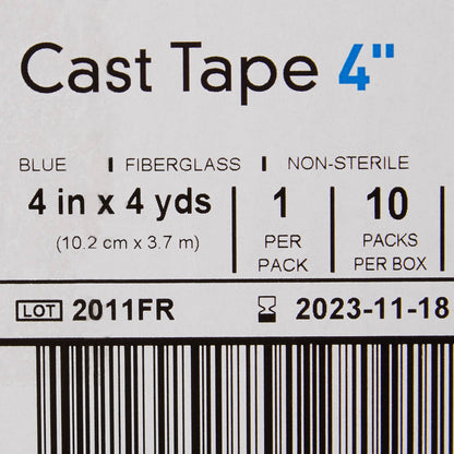 TAPE, CAST BLU LF 4"X4YDS