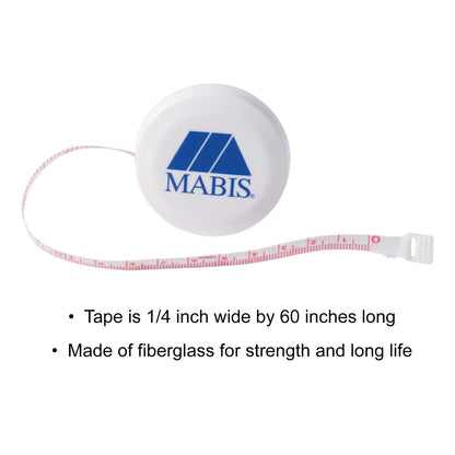 TAPE MEASURE, RETRACTABLE 1/4"X60" EA MABIS