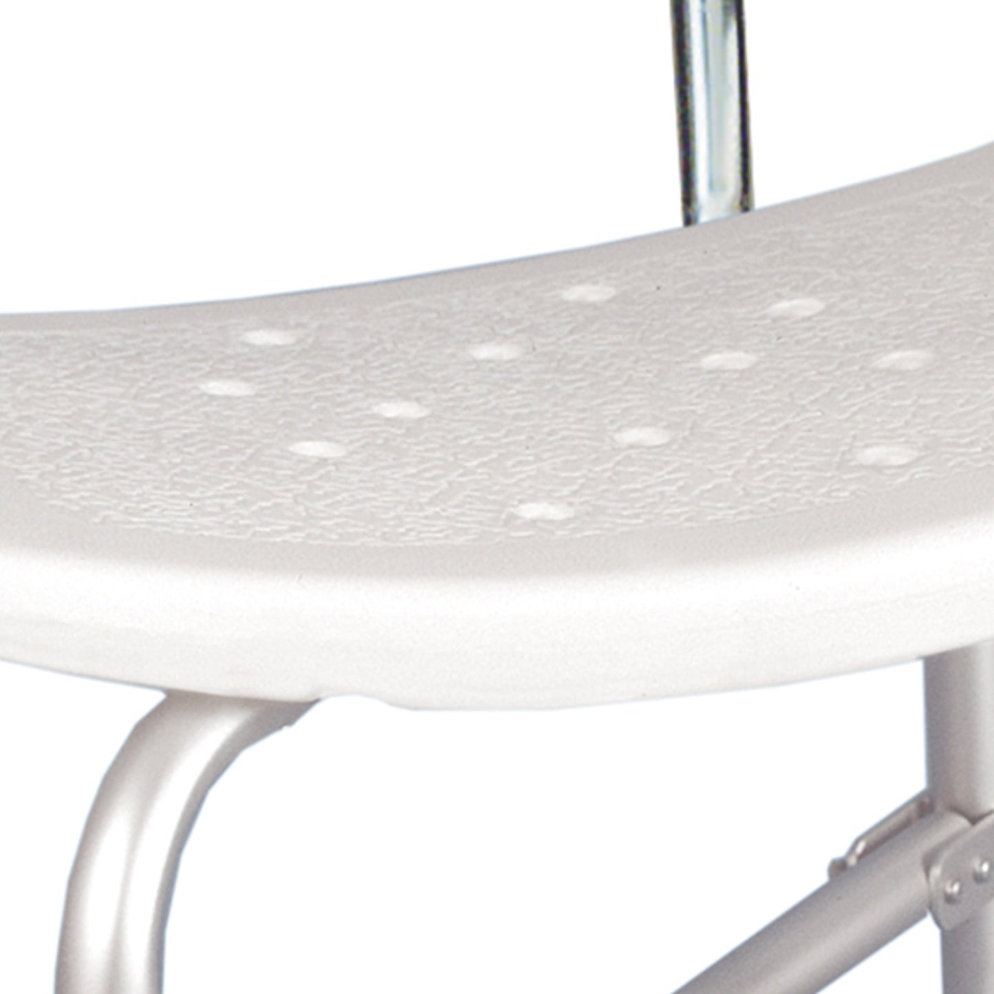 BENCH, BATH W/BACK BARIATRIC X-BRACED ALUM FRAME 500LB