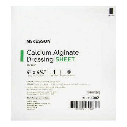 DRESSING, CALCIUM ALGINATE SHEET 4"X4.75"