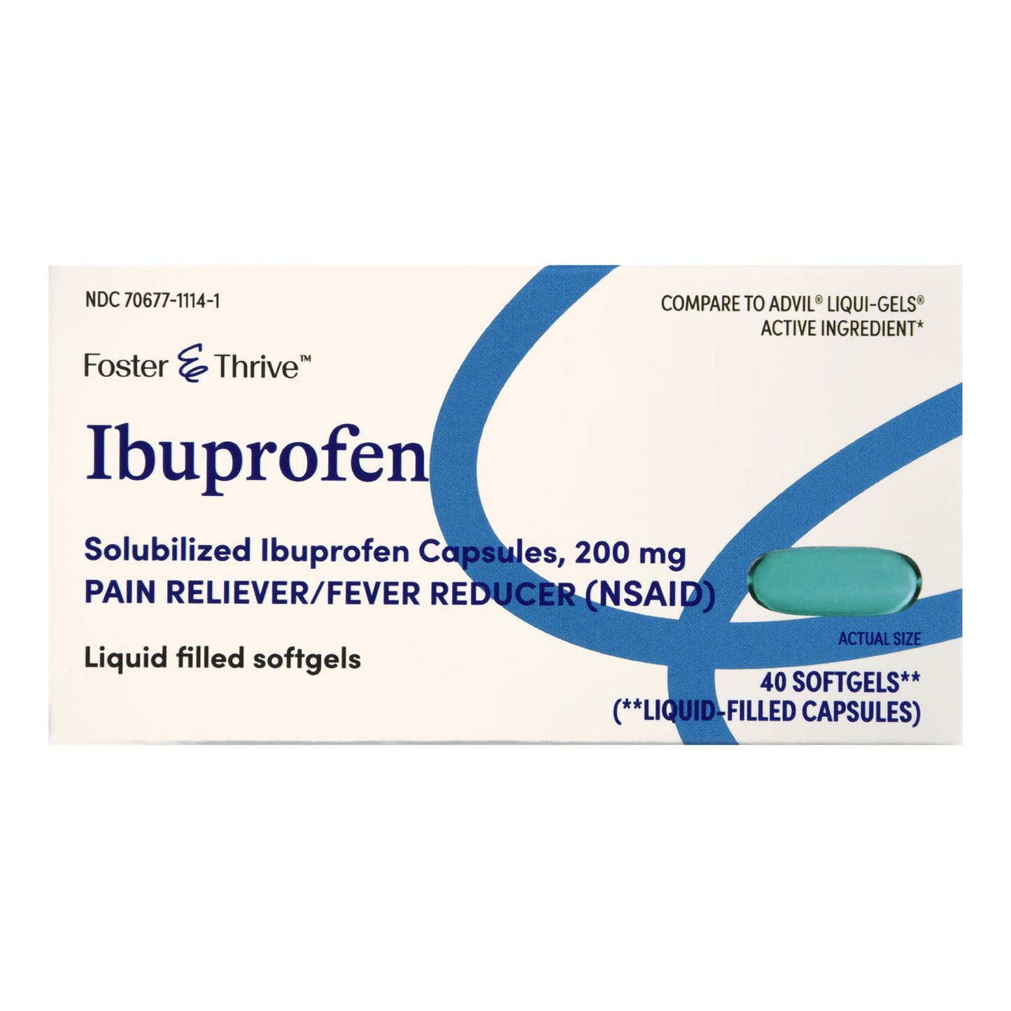 IBUPROFEN, CAP SGEL FT SM 200MG