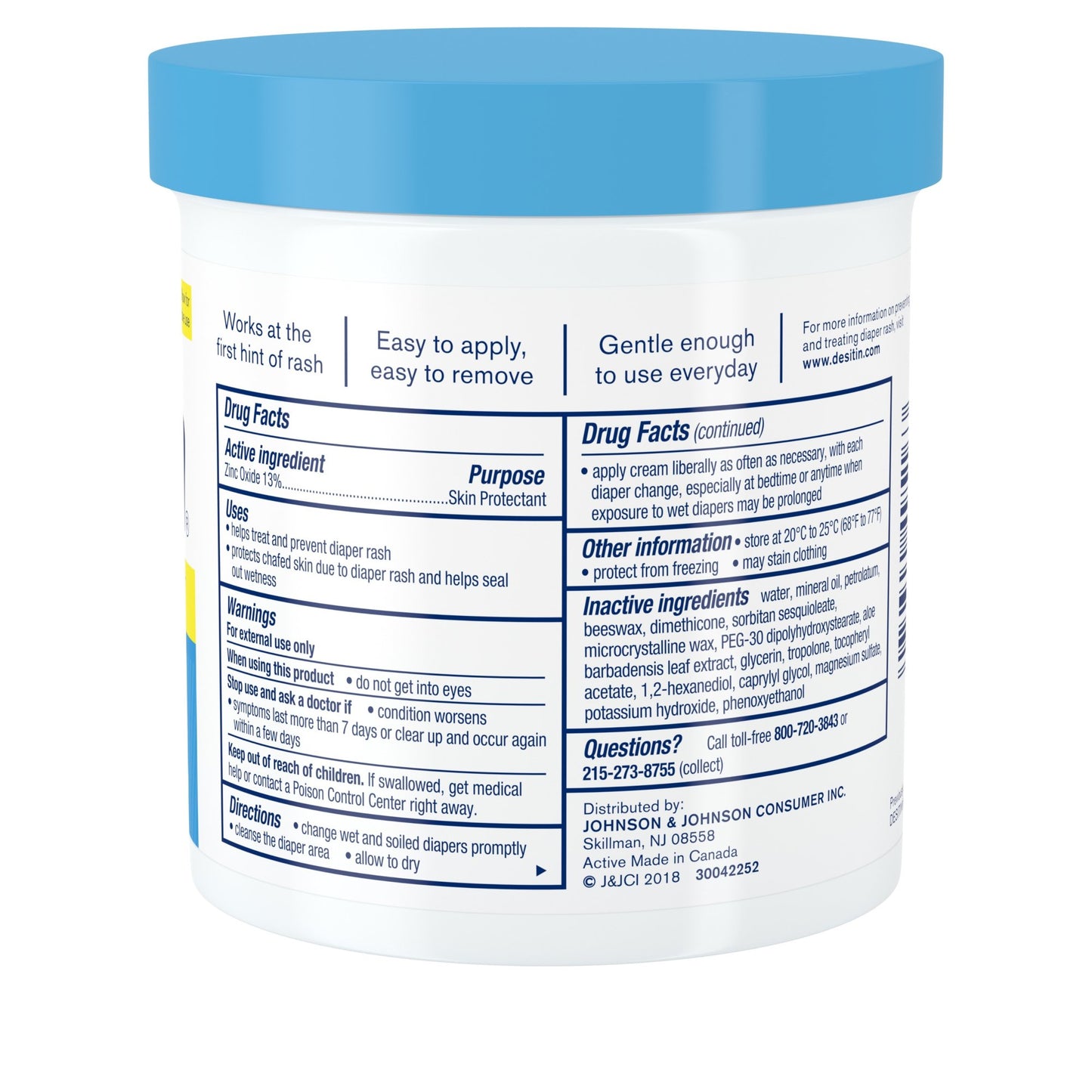 DESITIN, OINT RAPID RELIEF PARABAN/FRAG FREE 1LB JAR