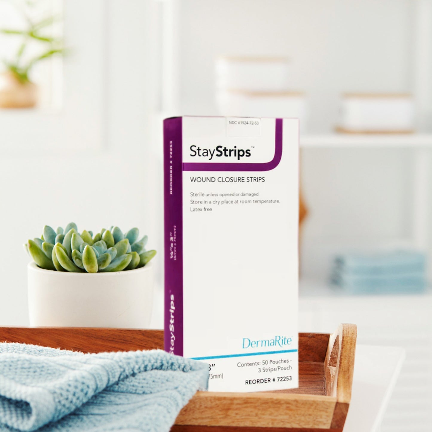 STRIPS, WOUND CLOSURE STAY STRIPS .25"X3"