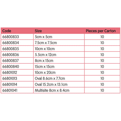 DRESSING, ALLEVYN BRDR LT 3X3"