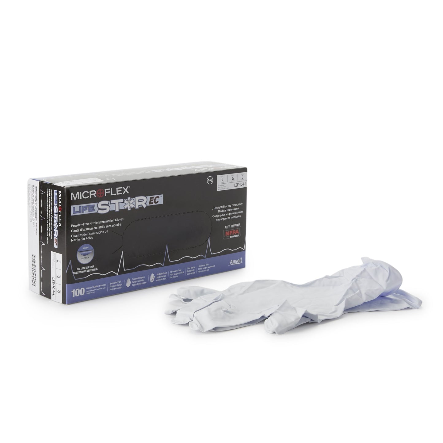 GLOVE, EXAM NTRL LG N/S EXTCF
