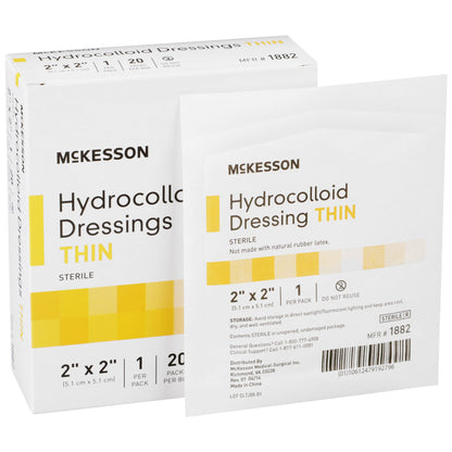 DRESSING, HYDROCOLLOID THIN STR 2"X2"