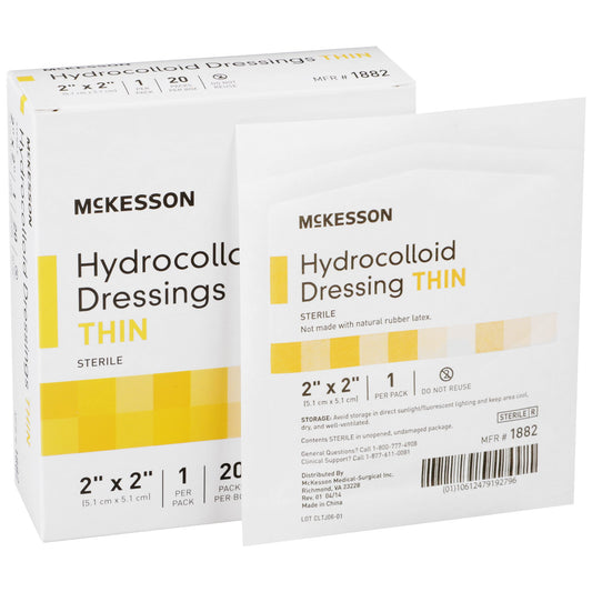 DRESSING, HYDROCOLLOID THIN STR 2"X2"