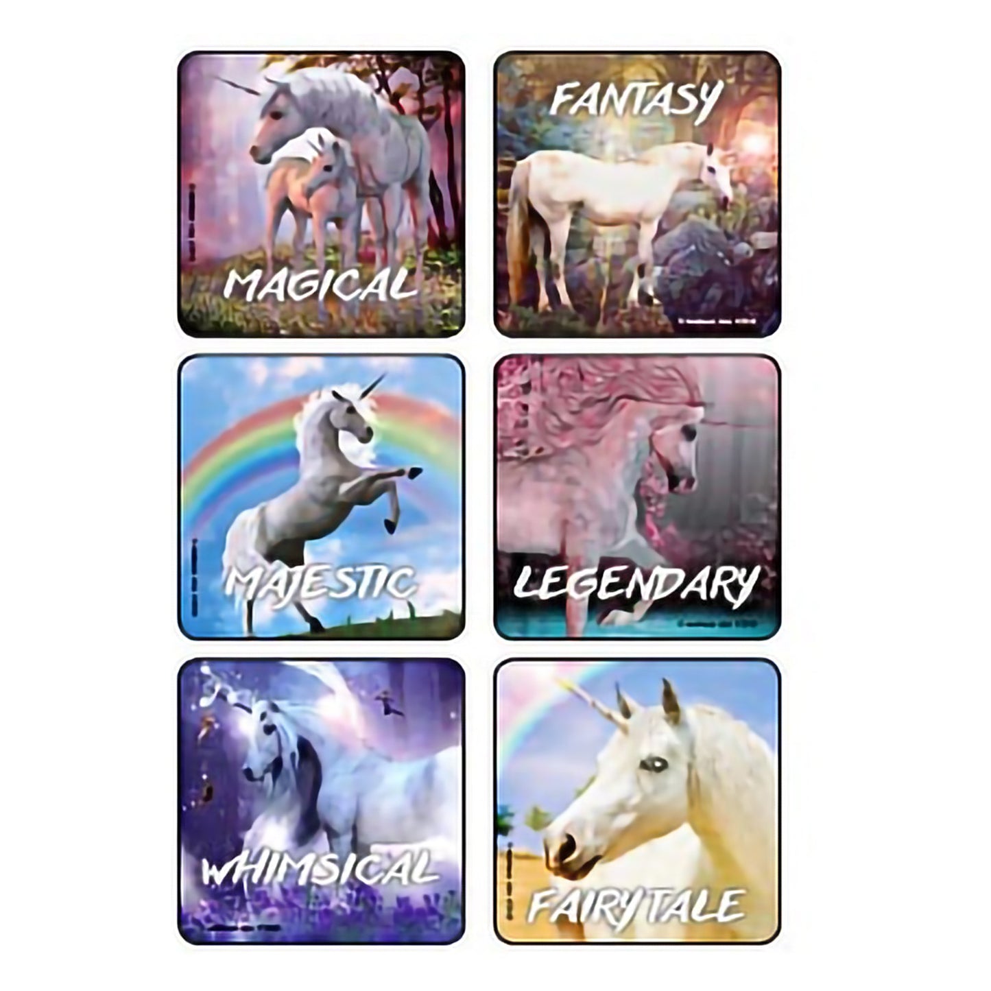 STICKER, FANTASY UNICORN