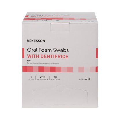 ORAL FOAM SWABSTICK, W/DENTIFRICE MINT