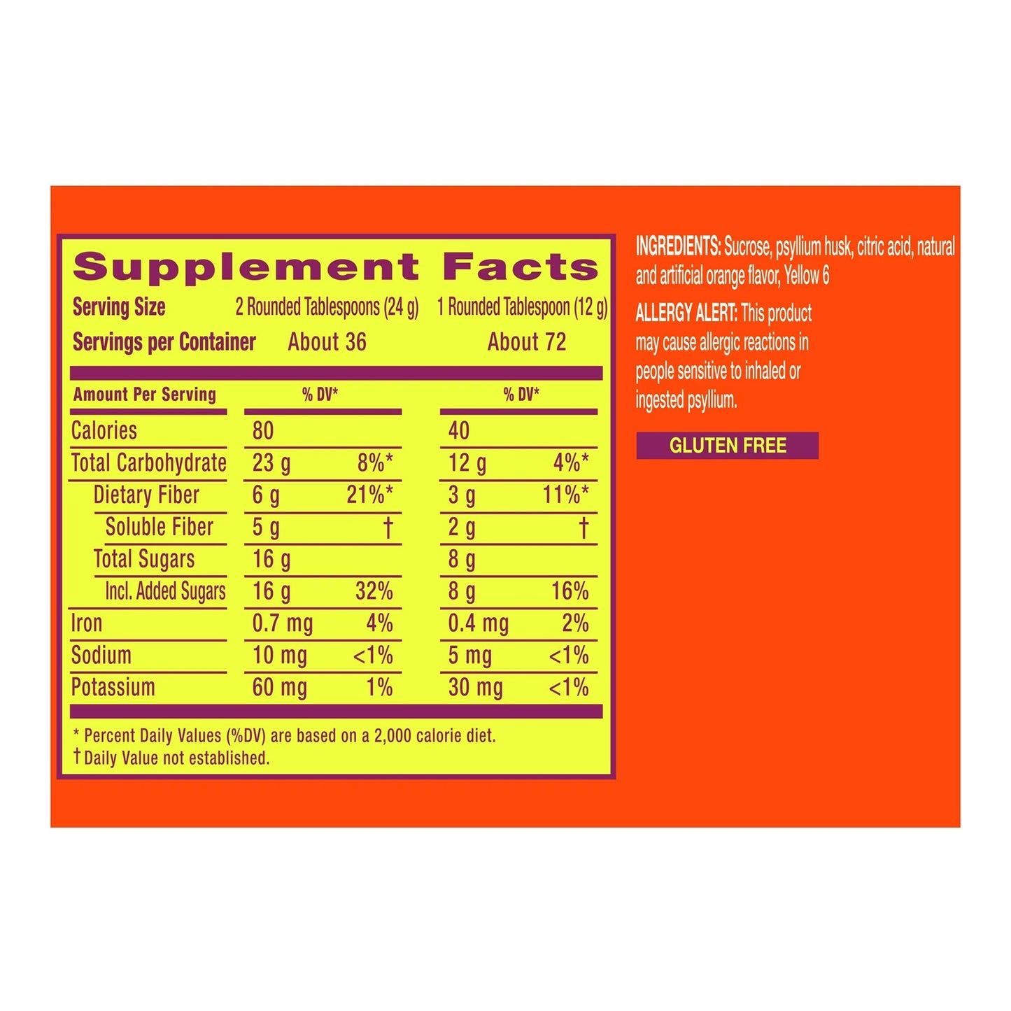 METAMUCIL, PDR ORG 822G9PG