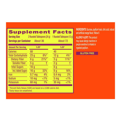 METAMUCIL, PDR ORG 822G9PG