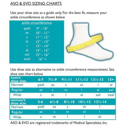 ANKLE STABILIZER, ASO BLK LGMDSPEC