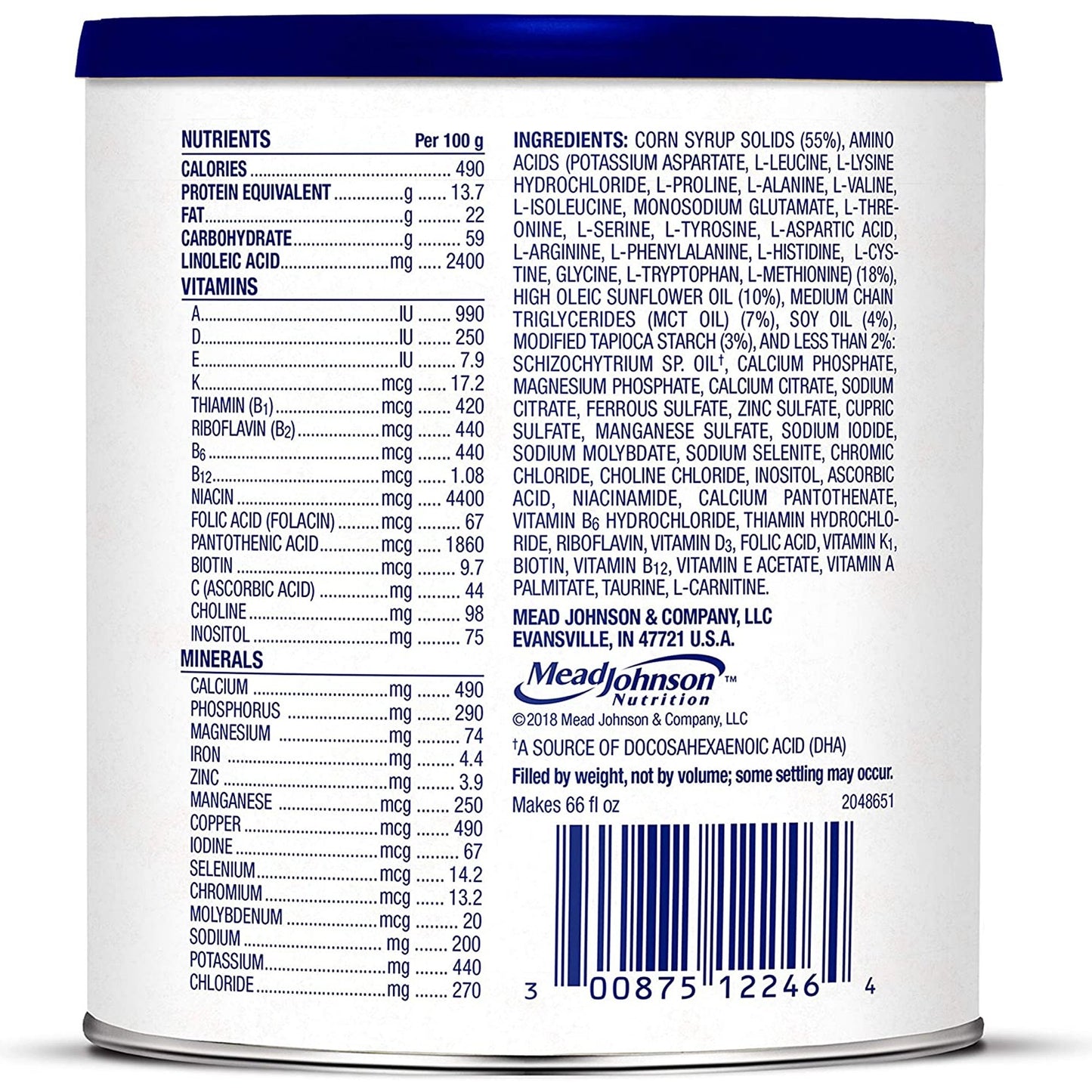 PURAMINO, PDR JR UNFLAV 14.1OZ