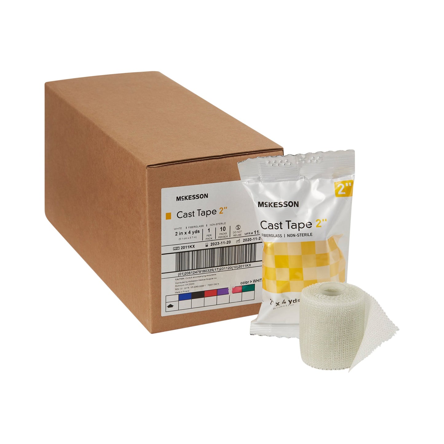 TAPE, CAST WHT LF 2"X4YDS