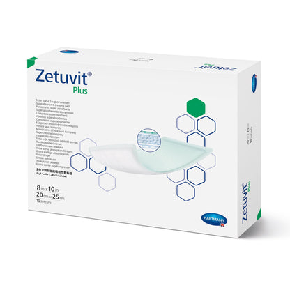 DRESSING, WOUND ZETUVIT PLUS W/SAP 8"X10"