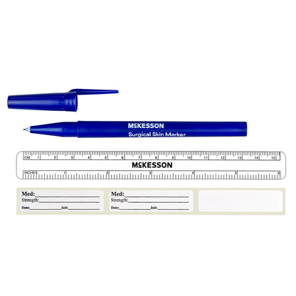 MARKER, SKIN FINE TIP W/RULER& LABELS