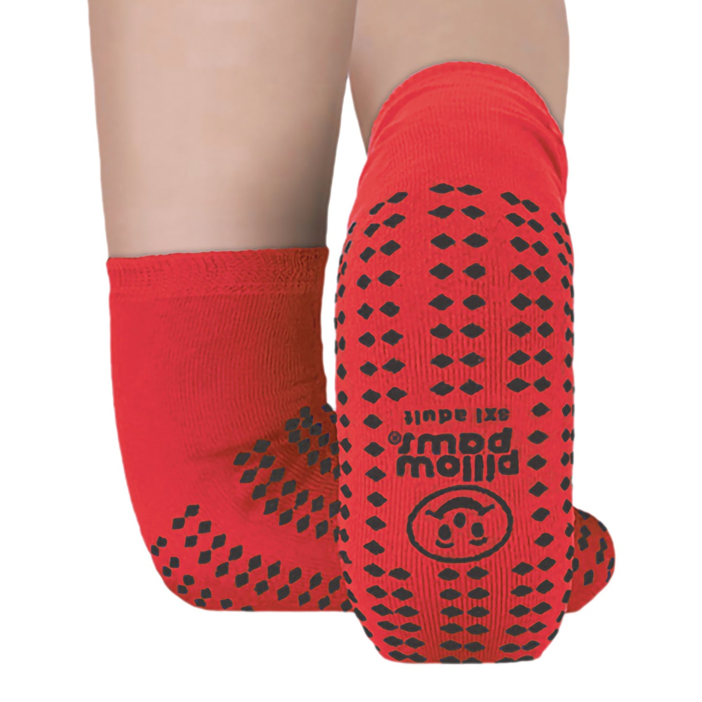 SLIPPER, SOCK, PILLOWPAWS 360RED BARI 3XLG