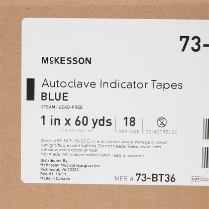 TAPE, INDICATOR BLU STM 1"