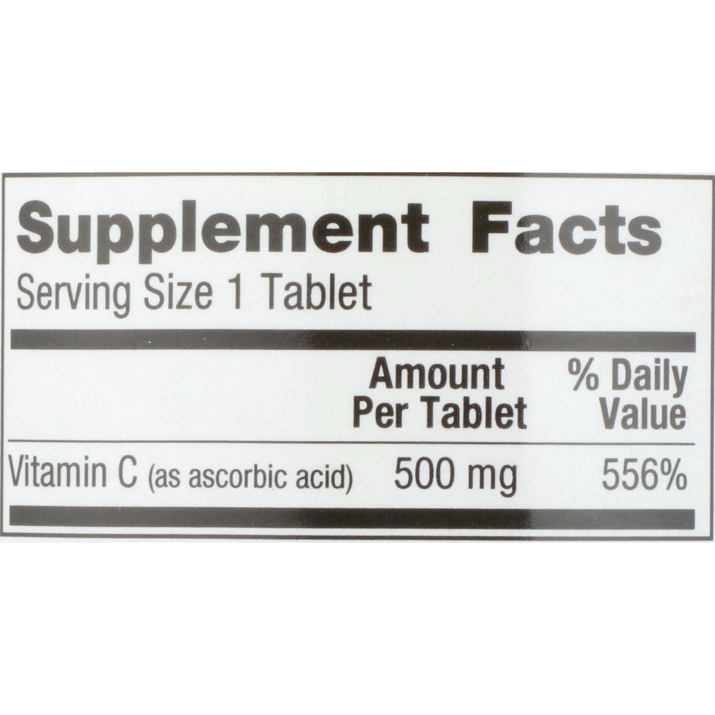 VITAMIN C, TAB 500MG