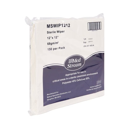 WIPE, CLEANROOM ISO CLASS5 STRDISP WHT 12X12"
