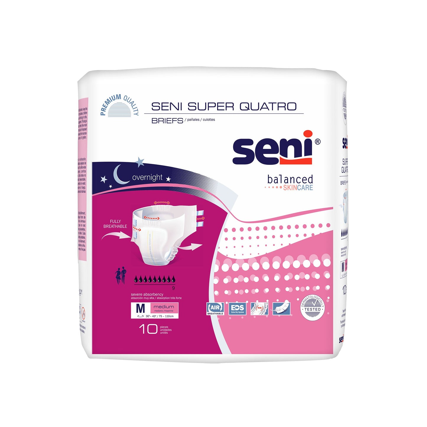 BRIEF, INCONT SENI SUPER QUATRO MED 30"-43"