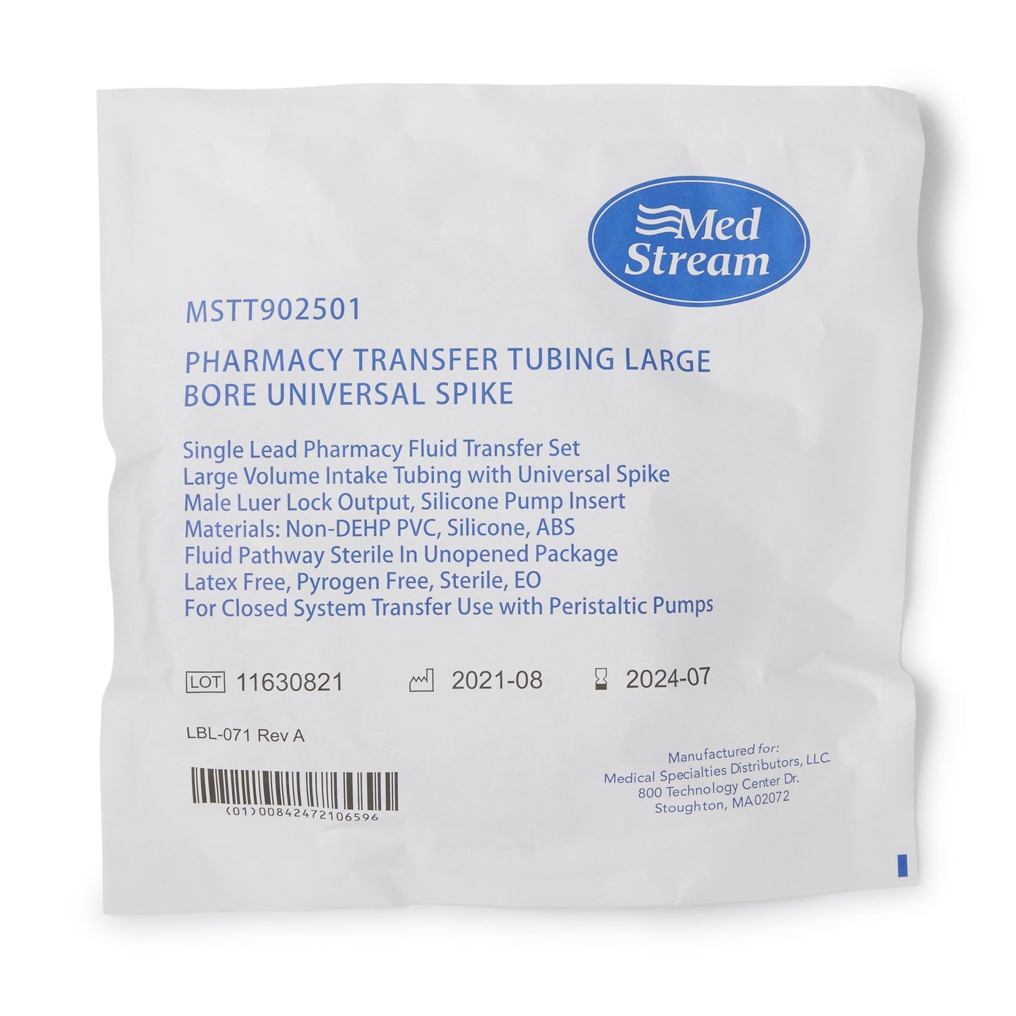 TUBING, TRANSFER UNIVERSAL SPIKE F/PHARMACY PUMP