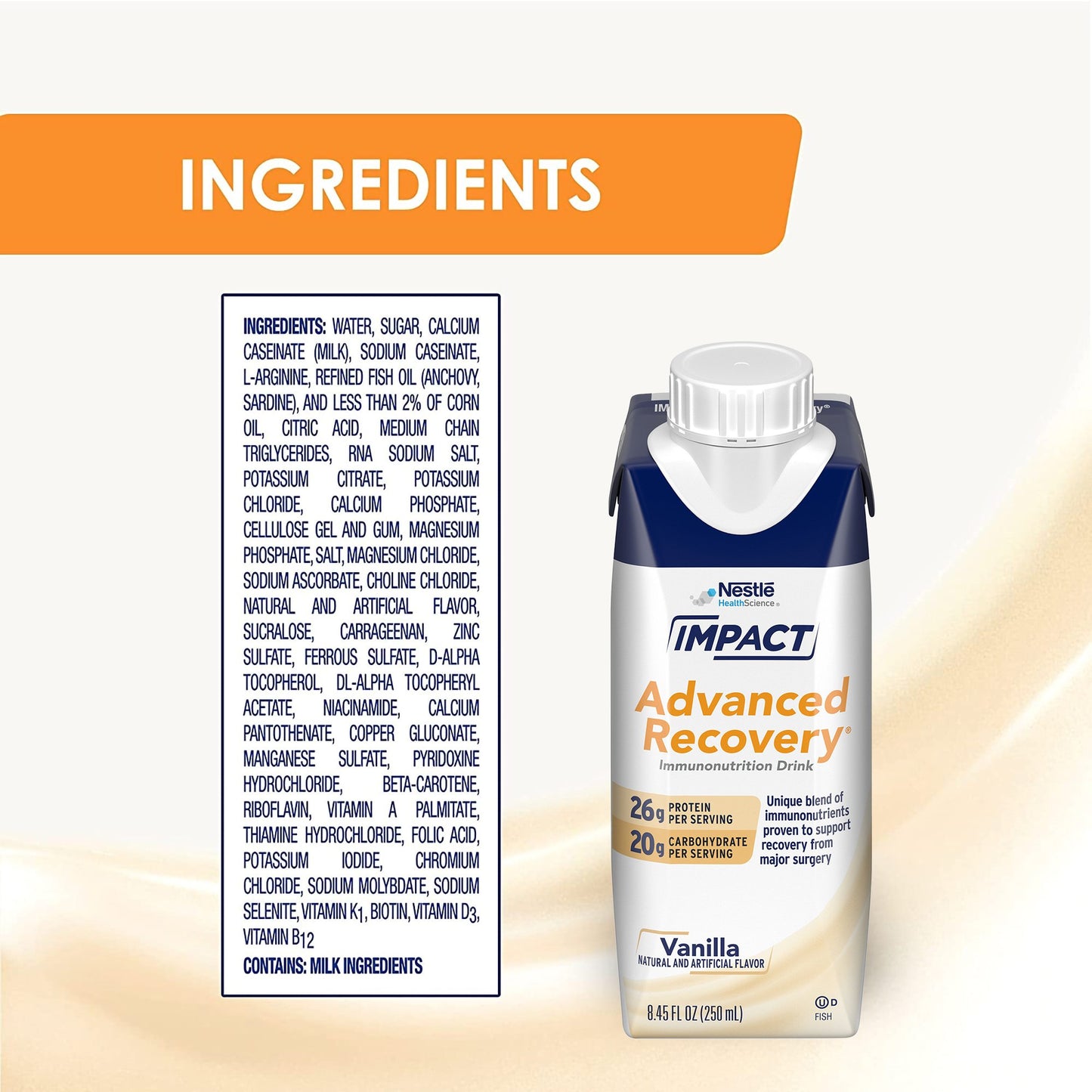 DRINK, IMPACT ADVANCED RECOVERY VANILLA 8.45 FL OZ