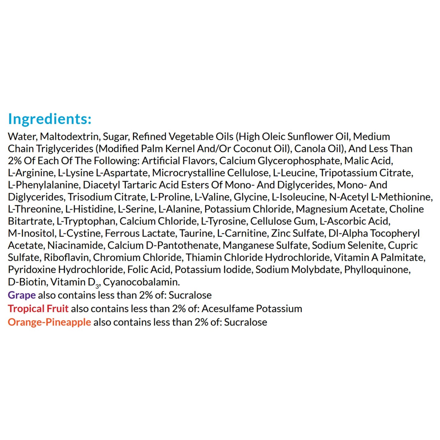 NEOCATE SPLASH, FORMULA ORANGE-PINEAPPLE 237ML