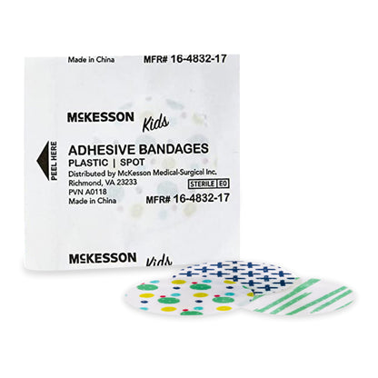 BANDAGE, ADH MCKID SPOT ASTD PATTERN 1"