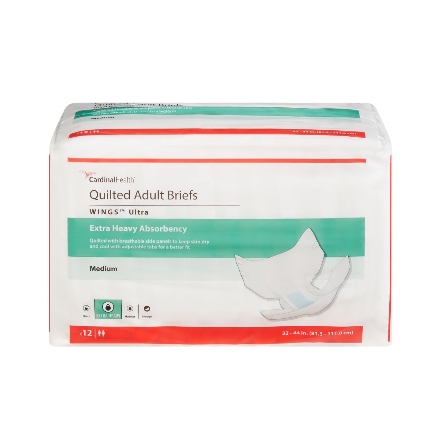 BRIEF, WINGS ULTRA QUILTED MED
