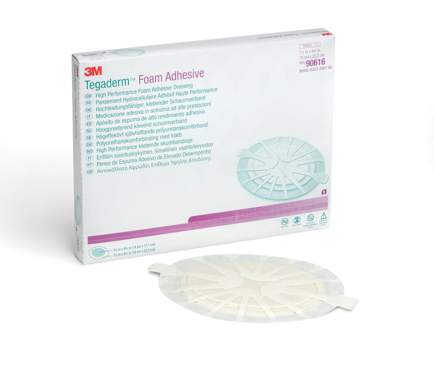 DRESSING, TEGADERM FOAM ADHSV7.5"X8 3/4"