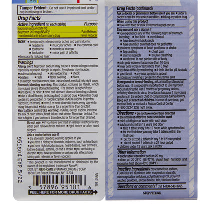 NAPROXEN SODIUM, TAB 220MG
