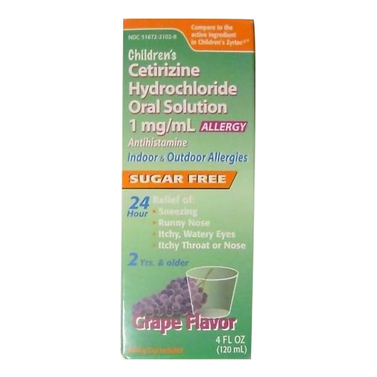 CETIRIZINE HCL, SOL 1MG/ML 4OZ9TARO