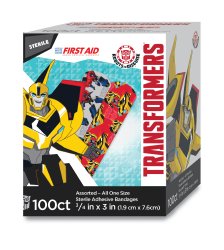 BANDAGE, ADHSV TRANSFORMERS 3/4X3"