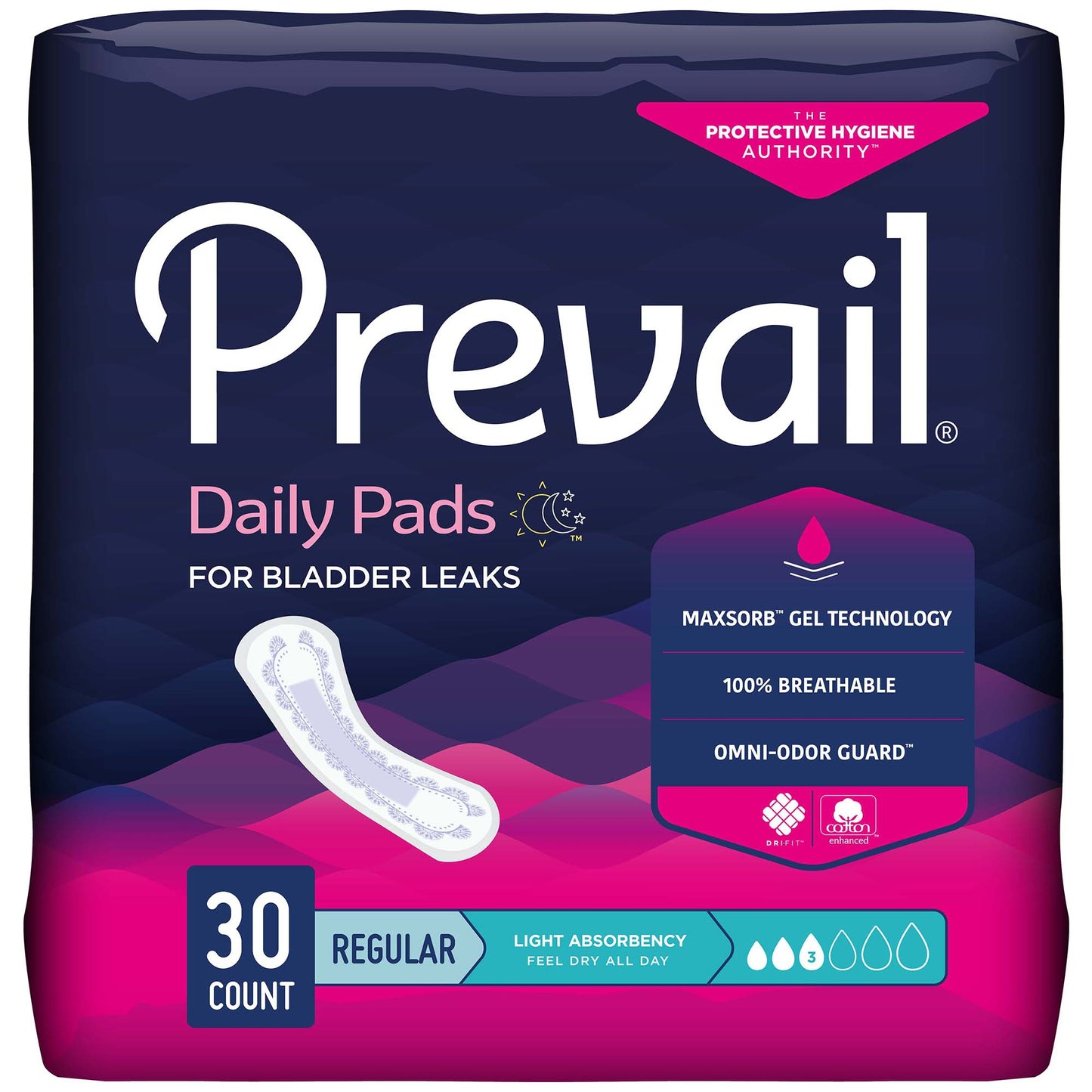 PAD, LINER PREVAIL BLADDER CONTROL LIGHT