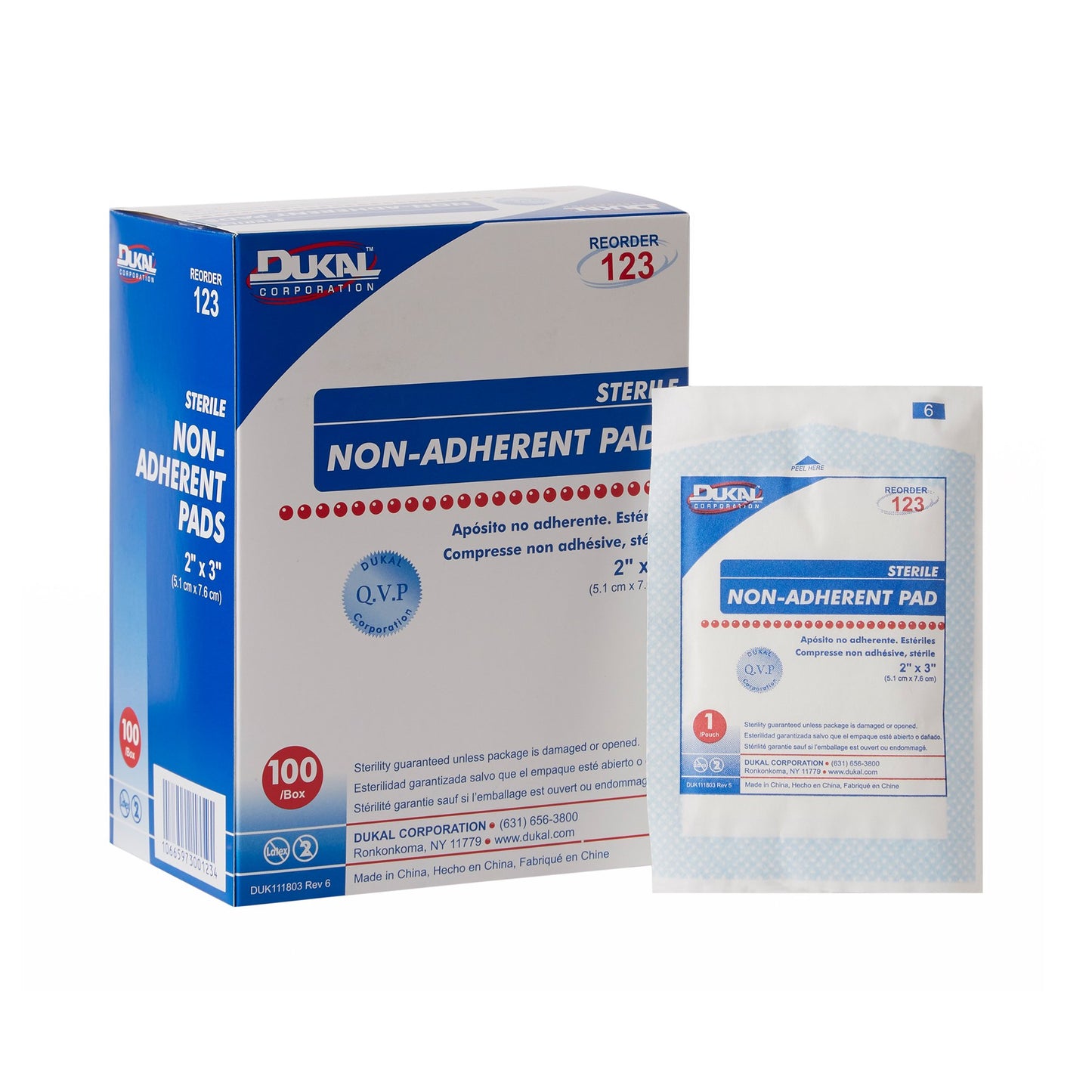 PAD, NON ADHERENT STR 2X3