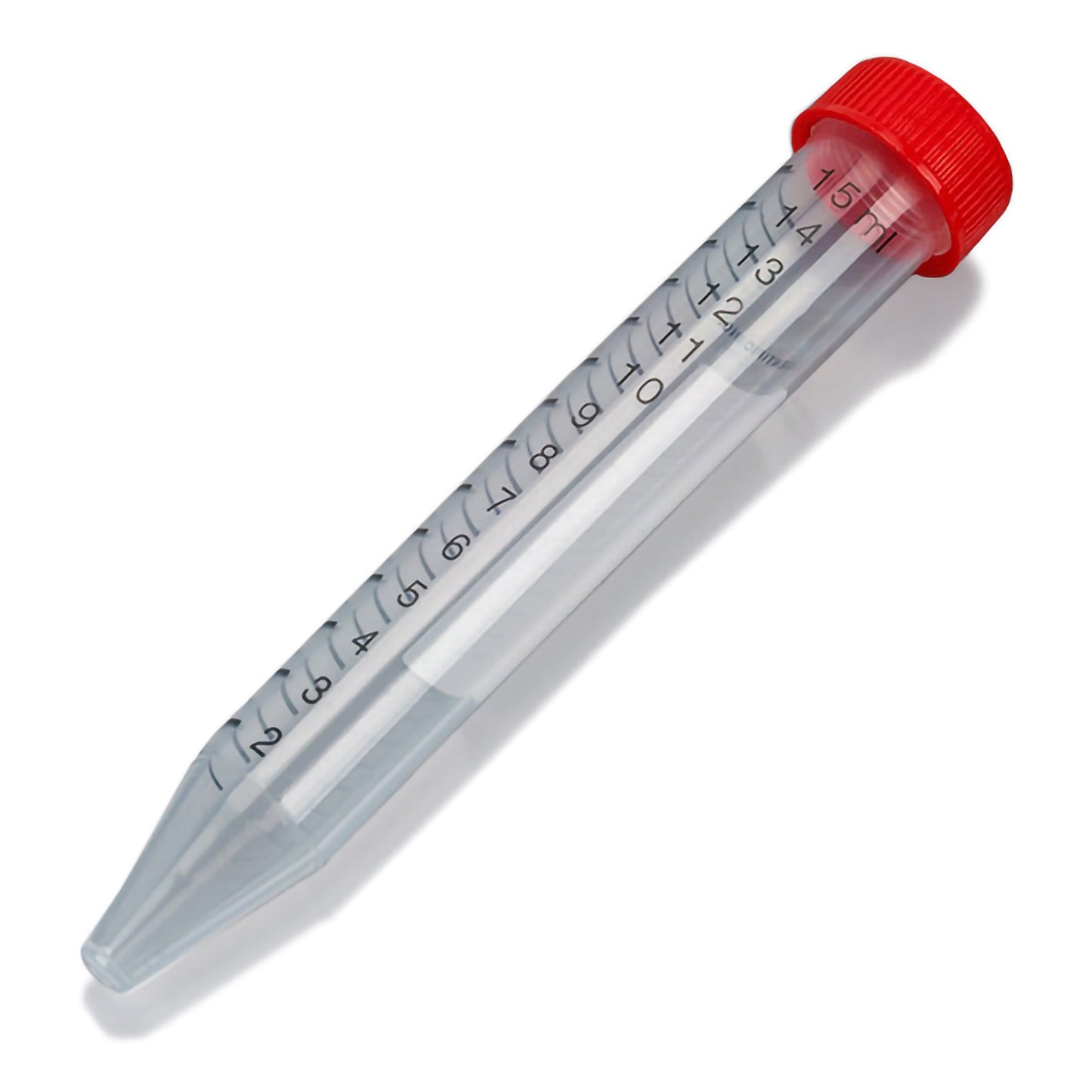TUBE, CENTRIFUGE W/SCREW CAP STR RED 15ML