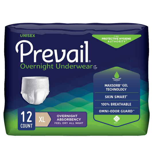 UNDERWEAR, OVERNIGHT PROT PREVAIL XLG 58-68"