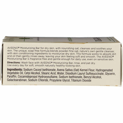 AVEENO BAR, W/OATMEAL DRY SKIN3.5OZ 9JJSLS