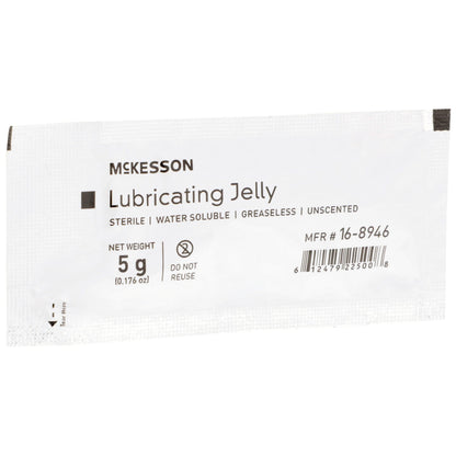 LUBRICATING JELLY, STR FOIL PKT 5GRAM