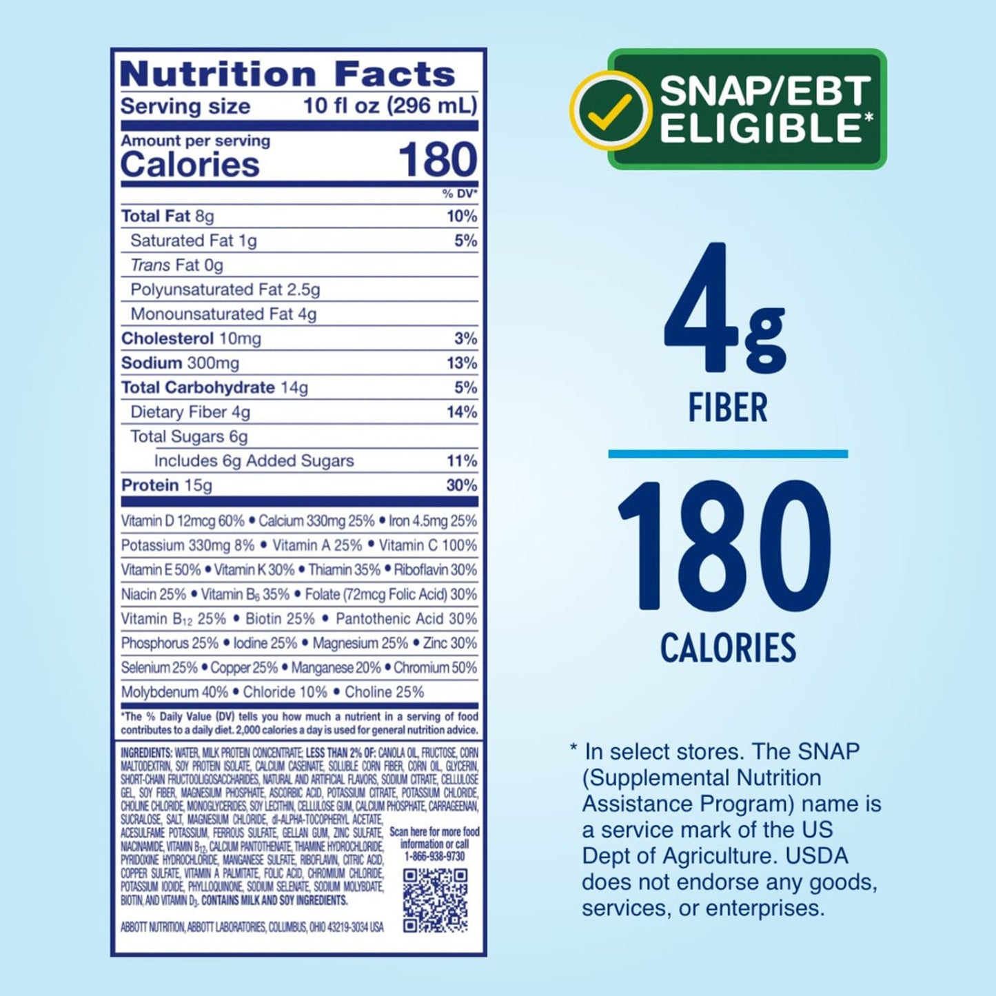 GLUCERNA, SHAKE HUNGER SMART VANILLA 10OZ