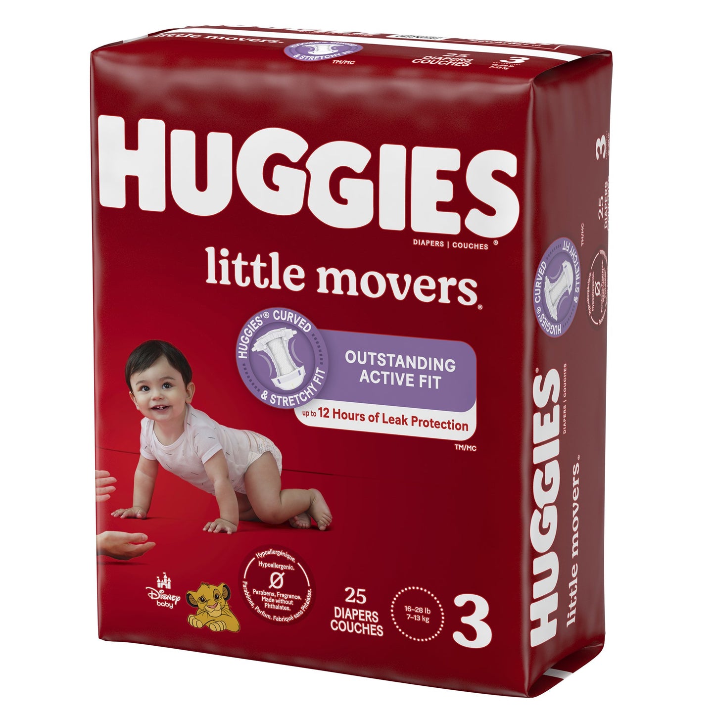 DIAPER, HUGGIES LITTLE MOVERSJUMBO SZ3